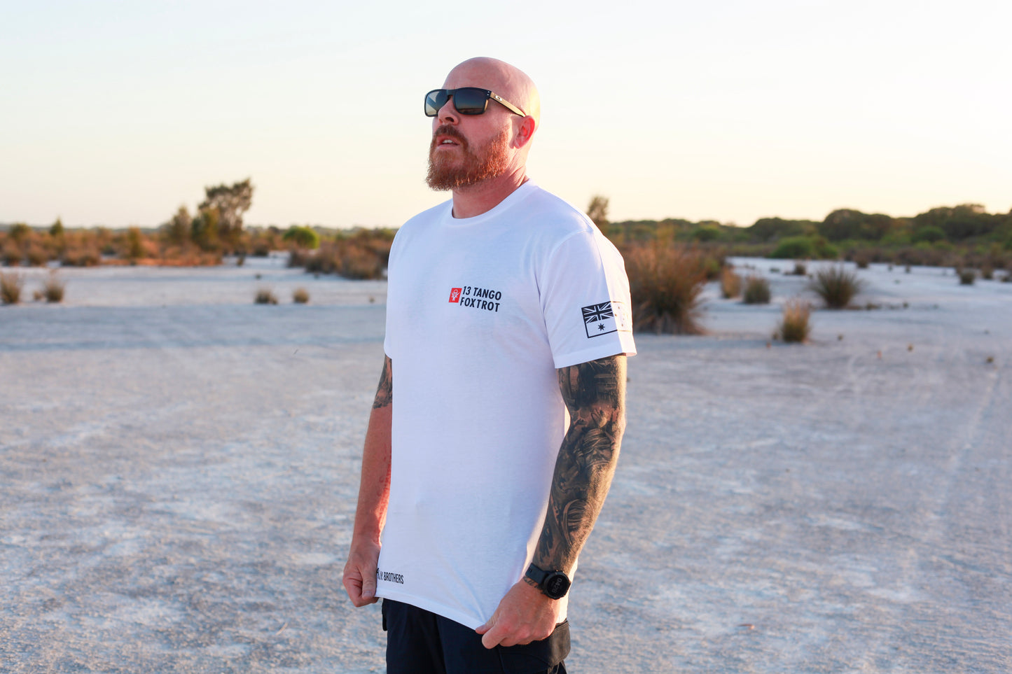 FOR MY BROTHERS - Tribute Tee White/Red